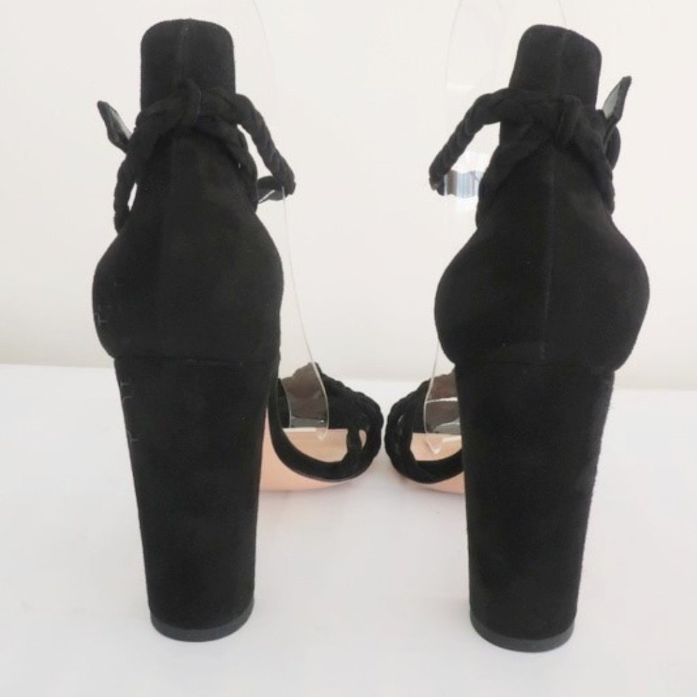 Gianvito Rossi Sandals Liya Black Braided Suede - Picture 6 of 8